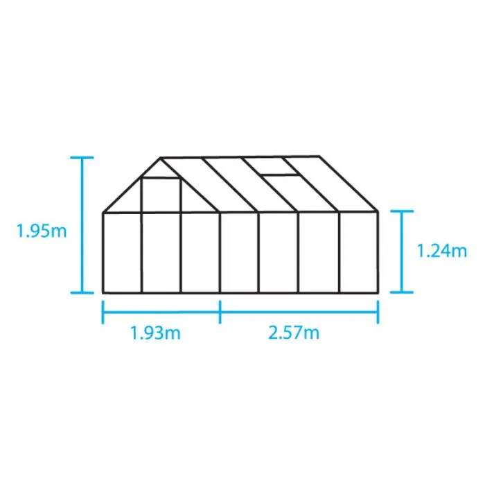 Serre pour jardin 193x257x195cm