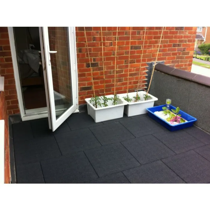 Dalle caoutchouc vert 500x500x25mm (m2)