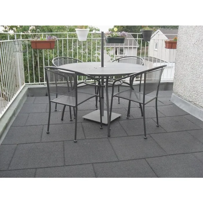 Dalle caoutchouc vert 500x500x25mm (m2)