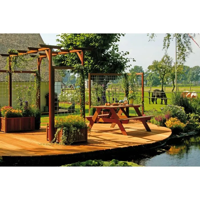 Lame de terrasse bois exotique Bangkirai 365cm (21x145mm)