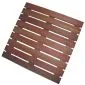 Dalles jardin bois dur bangkirai 50x50cm