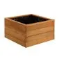 Jardiniere bois dur carré 90x90x65cm