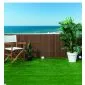 Canisse PVC marron 2x3m