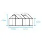 Serre pour jardin 193x257x195cm